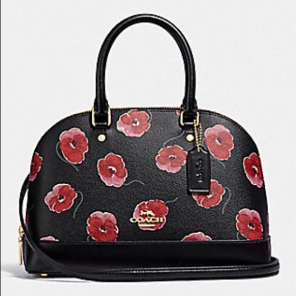 Coach Handbags - New with tags MINI SIERRA SATCHEL WITH POPPY PRINT